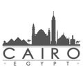 Cairo Silhouette Design City Vector Art