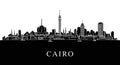 Cairo Skyline Silhouette Vector Illustration Royalty Free Stock Photo