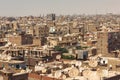 Cairo slum cityscape from top