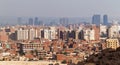 Cairo view from Giza plateau Royalty Free Stock Photo