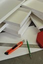 Cajas de cartÃÂ³n artesanales hechas a mano para contener regalos Royalty Free Stock Photo