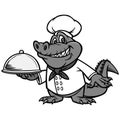 Cajun Chef Illustration Royalty Free Stock Photo