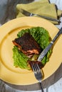 Cajun Blackened Salmon Steak