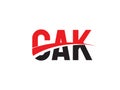 CAK Letter Initial Logo Design Vector Illustration Royalty Free Stock Photo