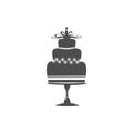 cake icon illustration Royalty Free Stock Photo