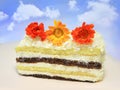 cake decoration with flowers Royalty Free Stock Photo