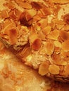 Cake with almond flakes