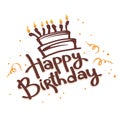 Cake ans Happy Birthday