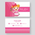 Cake Artist business card design in front and back.
