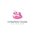 Cake and bakery sweet logo template design image concept bakery shop Royalty Free Stock Photo