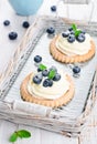 Cake with bilberries Royalty Free Stock Photo