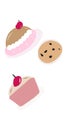 Cake, biscuits, cup cake illustration