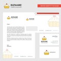 Cake Business Letterhead, Envelope and visiting Card Design vector template