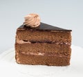 cake or chocolate cake slice on a background.