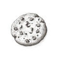 cake chocolate chip cookie ai generated