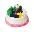 Cake, Christmas ice cream cake Royalty Free Stock Photo