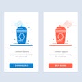 Cake, Cole, Drink, Holiday, Independence Blue and Red Download and Buy Now web Widget Card Template