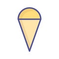 Cake cone Vector icon which can easily modify or edit