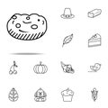 Cake, cookie, dessert icon. Thanksgiving day icons universal set for web and mobile Royalty Free Stock Photo