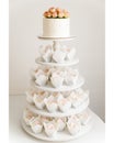 Cake Cupcakes on Wedding Stand Royalty Free Stock Photo