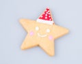 cake decoration or star shape christmas cookies on background. Royalty Free Stock Photo