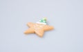 cake decoration or star shape christmas cookies on background. Royalty Free Stock Photo