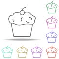 Cake,dessert, muffin icon. Elements of Thanksgiving day in multi color style icons. Simple icon for websites, web design, mobile Royalty Free Stock Photo