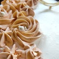Cake flower frosting Royalty Free Stock Photo