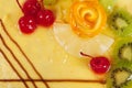 Cake with fruits Royalty Free Stock Photo