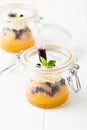 Cake in glass jar Royalty Free Stock Photo