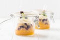 Cake in glass jar Royalty Free Stock Photo