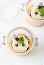 Cake in glass jar Royalty Free Stock Photo