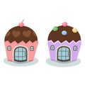 Cake house vector