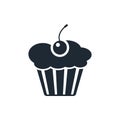 Cake icon cupcake sign