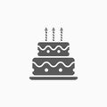 Cake icon, bakery, dessert, sugar, sweet, celebrate