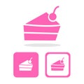 Cake icons set great for any use. Vector EPS10. Royalty Free Stock Photo