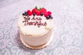 A cake just to say thanks Royalty Free Stock Photo