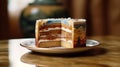 Intricate Landscape-inspired Piece Of Cake: Historically Accurate And Multilayered