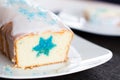 Cake loaf with star decoration