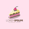 Cake logo design,vector,illustration