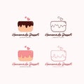 Cake Logo, Dessert and Bakery Logo, Sign, Icon, Simple Logo, Vector Design