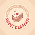 Cake Logo sweet dessert