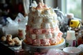 The cake is made of diapers. Generative AI