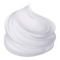 Cake meringue icon cartoon vector. Cream whip