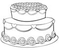 Cake outline