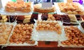 Cake pastries in bakery typical from Spain