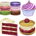 Cake and Pastry Vector Illustrations