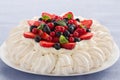 Cake Pavlova. Royalty Free Stock Photo