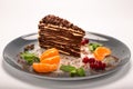Cake on a plate Royalty Free Stock Photo