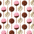 cake pops chocolate day pattern ice cream